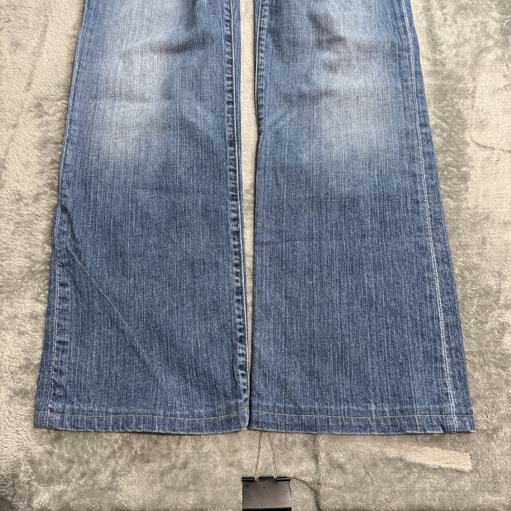 Vintage J.Crew Jeans Womens 10 Blue Mid Rise Bootcut Stretch Denim Casual Y2K - Picture 2 of 11